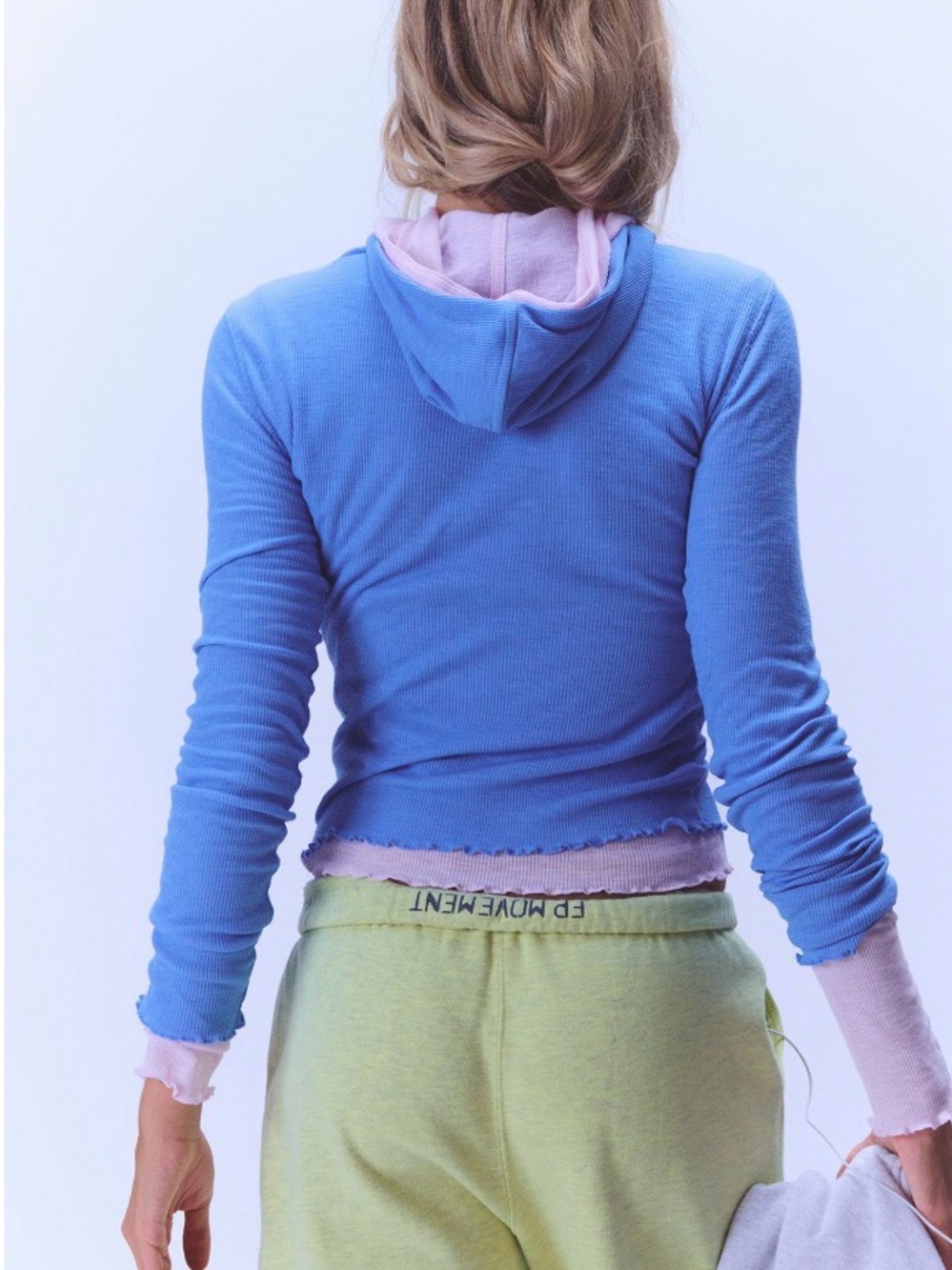 Free People Breathe Easy Layer. NWT. Riviera blue - Picture 3 of 7